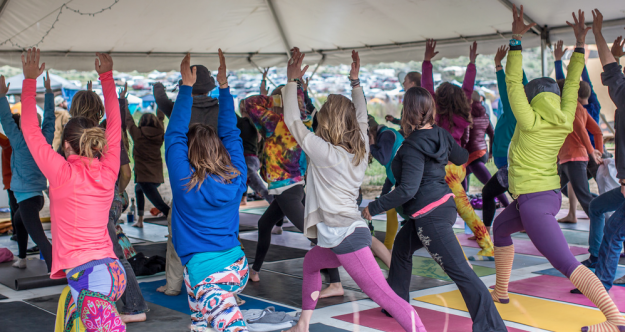 Campout yoga sessions