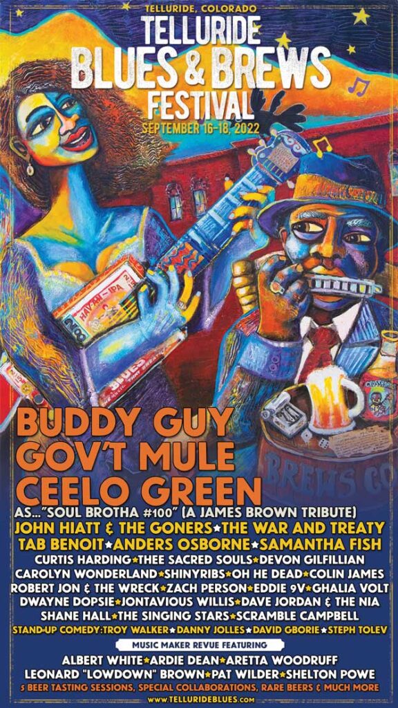 Telluride Blues and Brews 2022 Concert Lineup