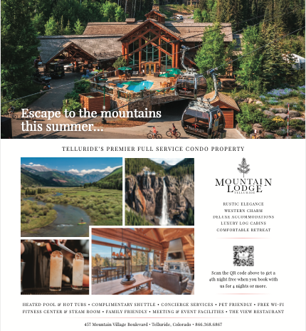 Mountain Lodge Telluride in the Summer