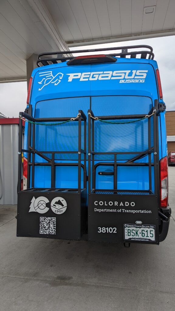 Pegasus and Bustang transit services offer half-price tickets