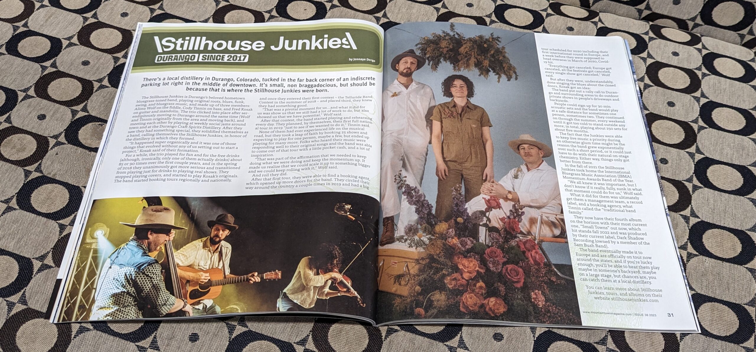 Stillhouse Junkies magazine spread