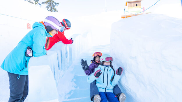 The world's largest mountaintop snow fort is back at Colorado's